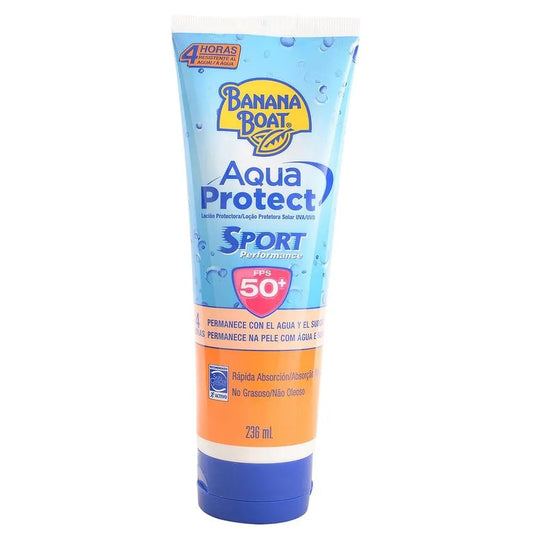 Protector solar BANANA BOAT aqua protect SPF50 - tubo 236mL
