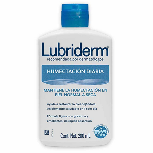 Crema corporal LUBRIDERM humectación diaria - bote 200mL