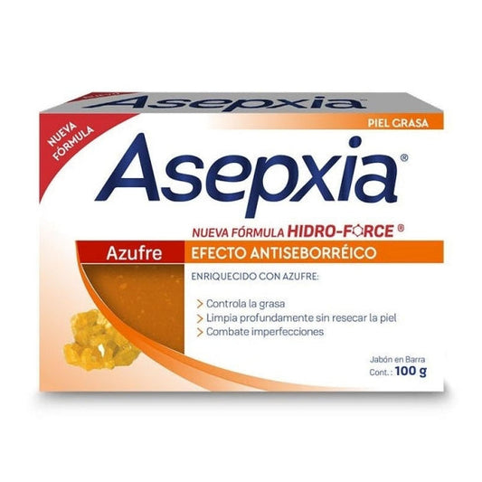 Jabón ASEPXIA azufre efecto anti sebo -100g