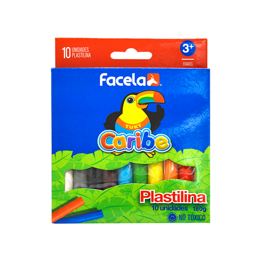 Plastilina FACELA Caribe - caja de 10u