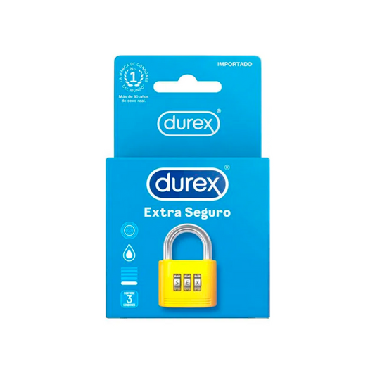 Preservativos DUREX extra seguro - caja 3u