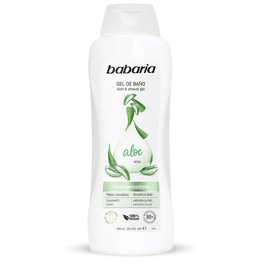 Gel de baño BABARIA aloe vera - bote 600mL