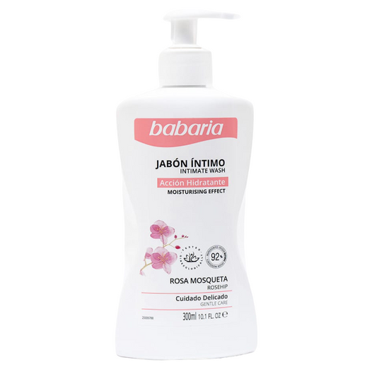 Jabón íntimo BABARIA rosa mosqueta - bote 300mL