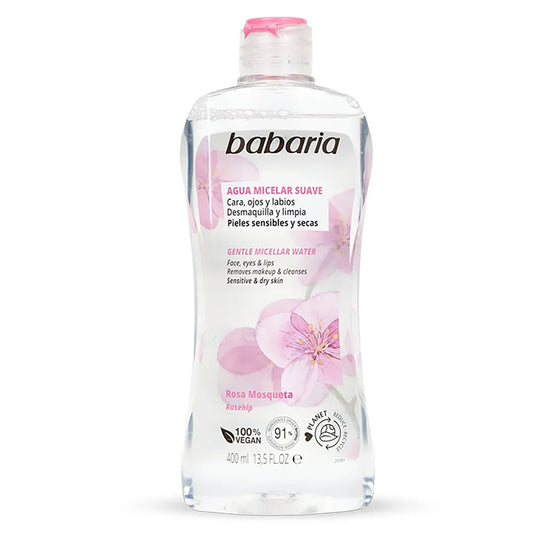 Agua Micelar Desmaquillante Rosa De Mosqueta Babaria - Bote 400 ml