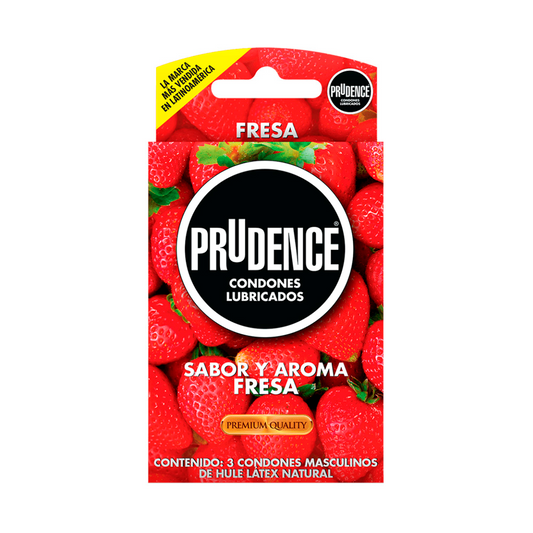 Preservativos PRUDENCE fresa - caja 3u