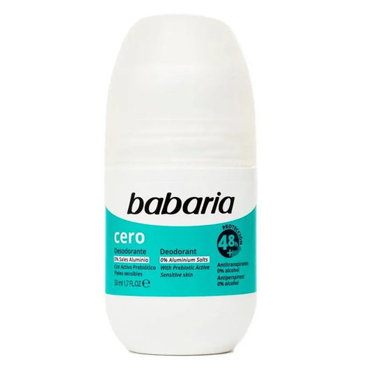 Desodorante BABARIA roll-on cero - bote 50mL