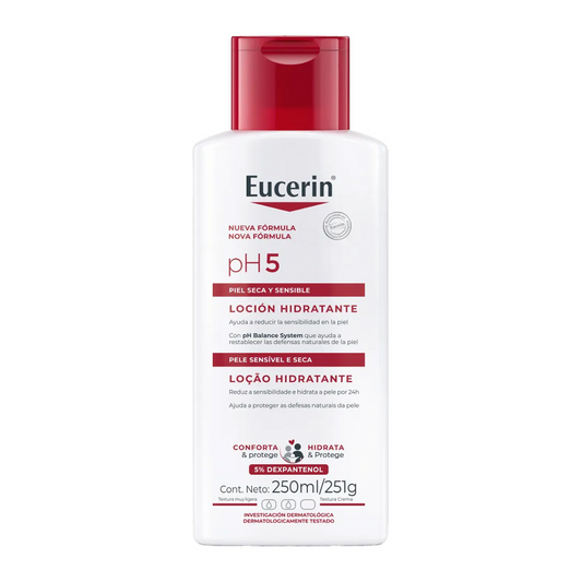 Loción corporal EUCERIN ph5 piel seca y sensible - bote 250mL