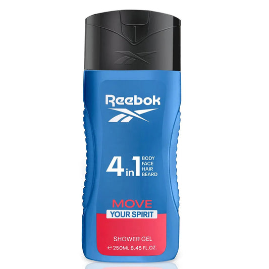 Gel de baño REEBOK 4 in 1 move your spirit - bote 250mL