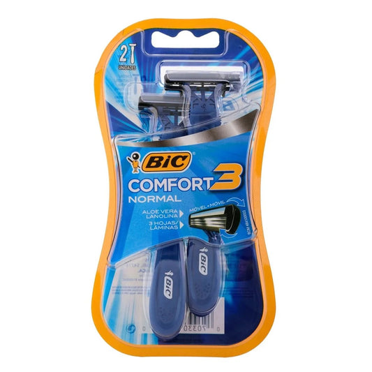 Rasuradora BIC confort 3 advanced triple hoja - 2u