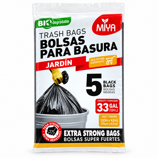 Bolsa para basura MIYA 33gal - 5u