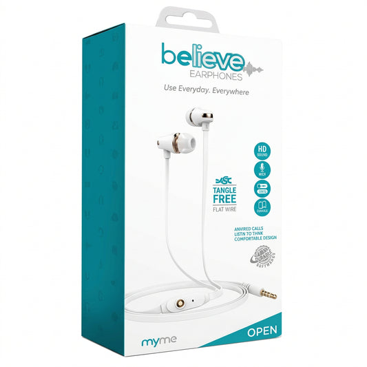 Audífonos manos libres MYME believe - 1u