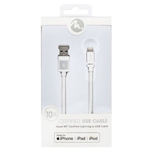 Cable FIFO certificado MFI para iPhone lightning 10ft - 1u