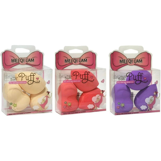 Esponja para maquillaje PUFF - 3u
