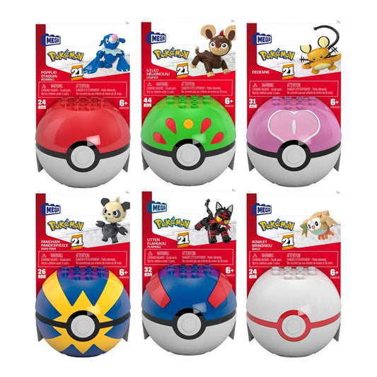 Bloques MEGA pokémon pokebola - 1u
