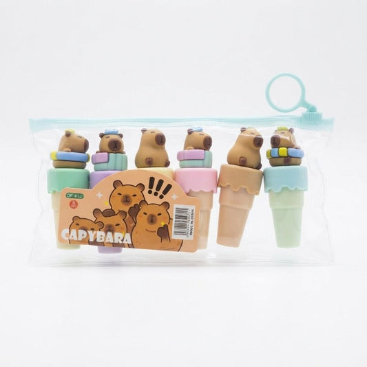 Estuche de marcadores CAPYBARA - 6u