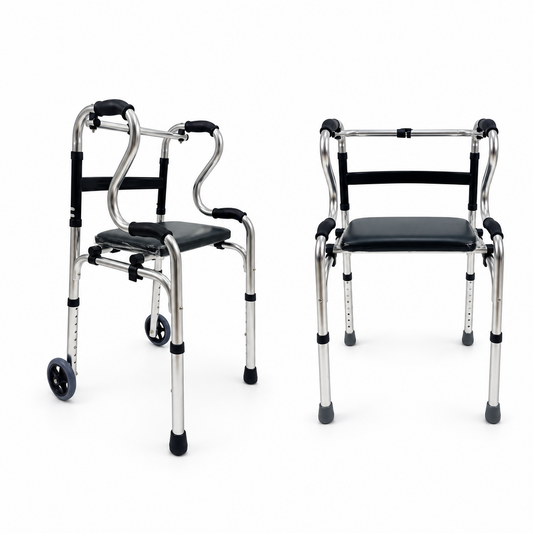 Andador con asiento y ruedas - 1u