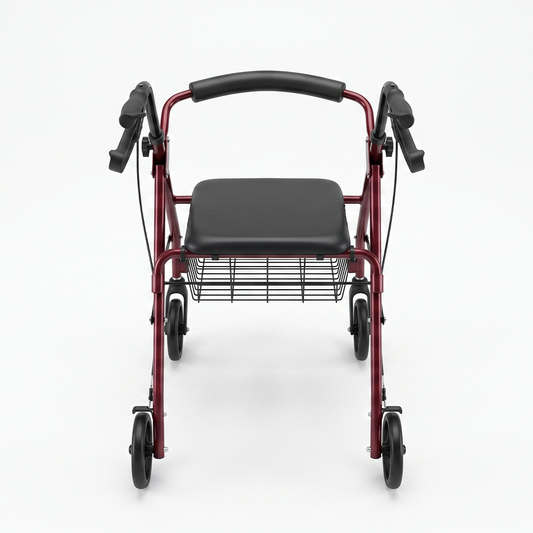 Rollator con canasta, asiento y ruedas - 1u