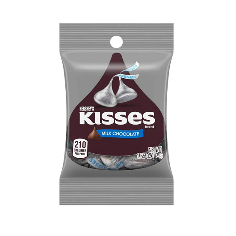 Chocolate HERSHEY'S kisses milk chocolate - bolsa 43g