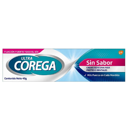 Crema adhesiva ULTRA COREGA sin sabor - tubo 40g