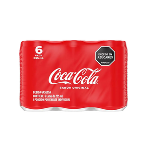 Coca Cola Original - Lata 12Oz (6 Unidades)