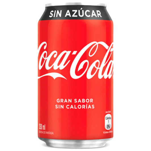 Gaseosa COCA COLA sin azúcar - lata 354mL