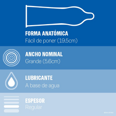 Preservativo Durex - Caja de 3 unidades