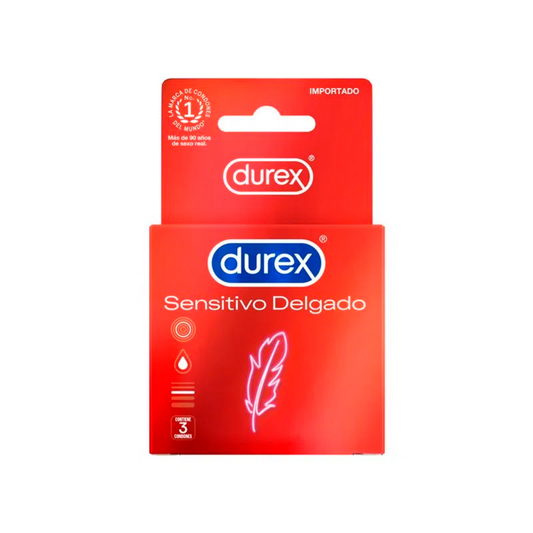 Preservativos DUREX sensitivo delgado - caja 3u
