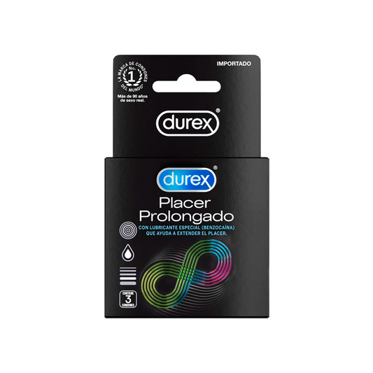 Preservativos DUREX placer prolongado - caja 3u