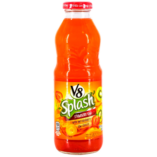 Jugo V8 splash strawberry kiwi - botella 473mL
