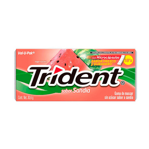 Chicles TRIDENT sandía - paquete 18u