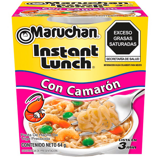 Sopa MARUCHAN con camarón - bowl 64g