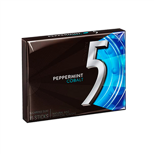 Chicles FIVE menta refrescante Cobalt - caja 15u