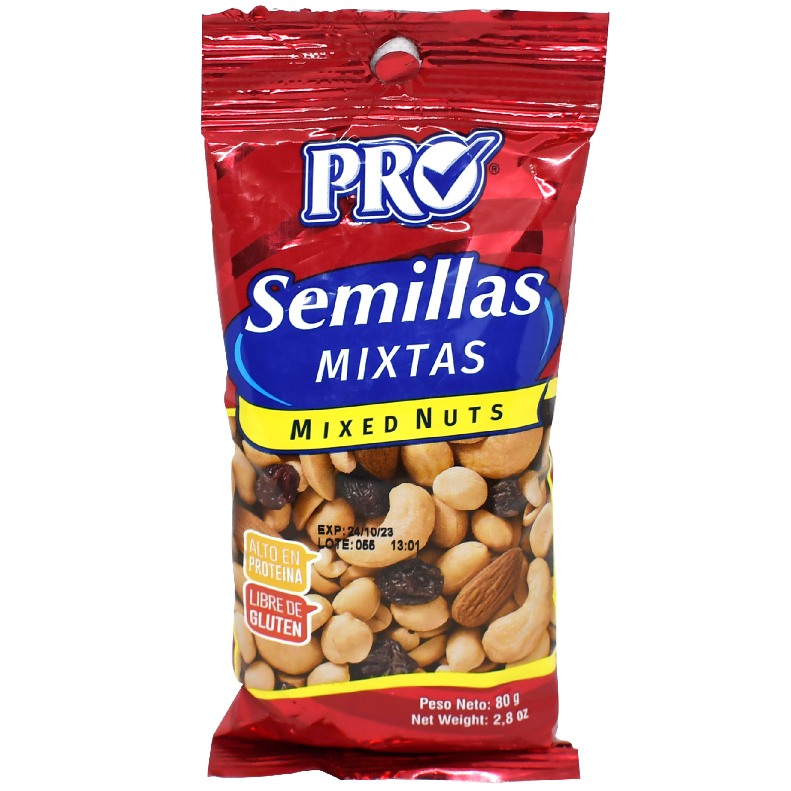 Semillas PRO mixtas - bolsa 80g