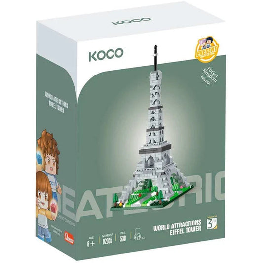 Bloques KOCO world attractions eiffel tower - caja 1u