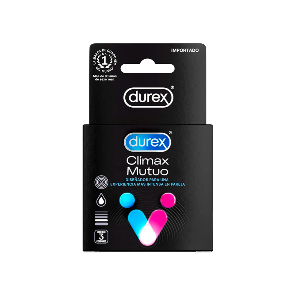 Preservativos DUREX climax mutuo - caja 3u