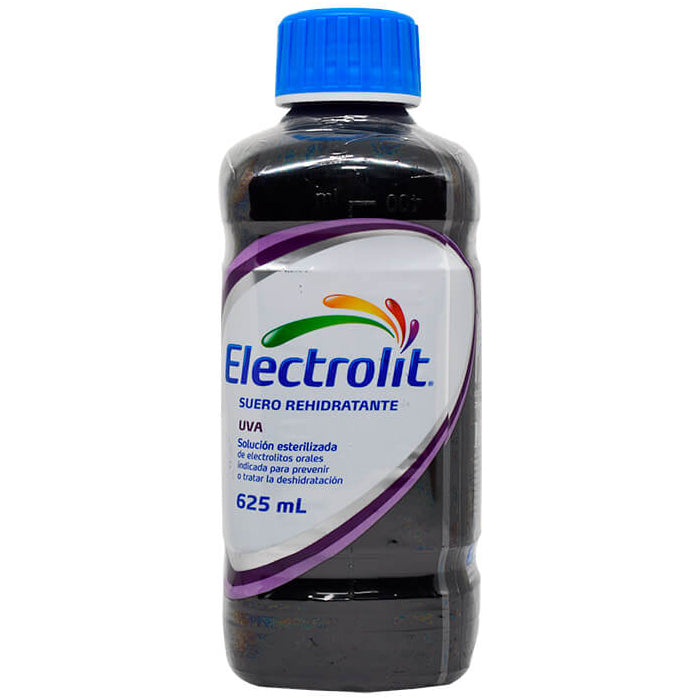 Suero rehidratante ELECTROLIT uva - botella 625 mL