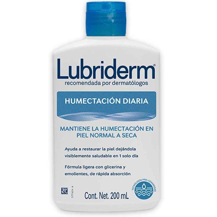 Crema corporal LUBRIDERM humectación diaria - bote 200mL