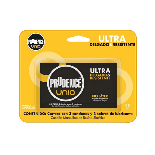Preservativos PRUDENCE Uniq ultra delgado & resistente - caja 3u