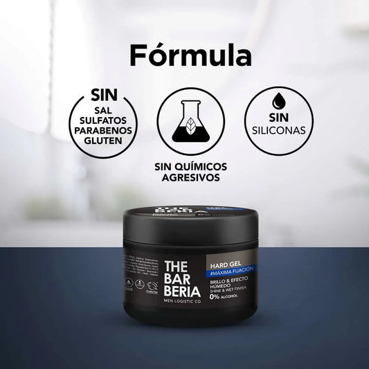 Hard Gel Máxima Fijación The Barberia - Bote 220 ml