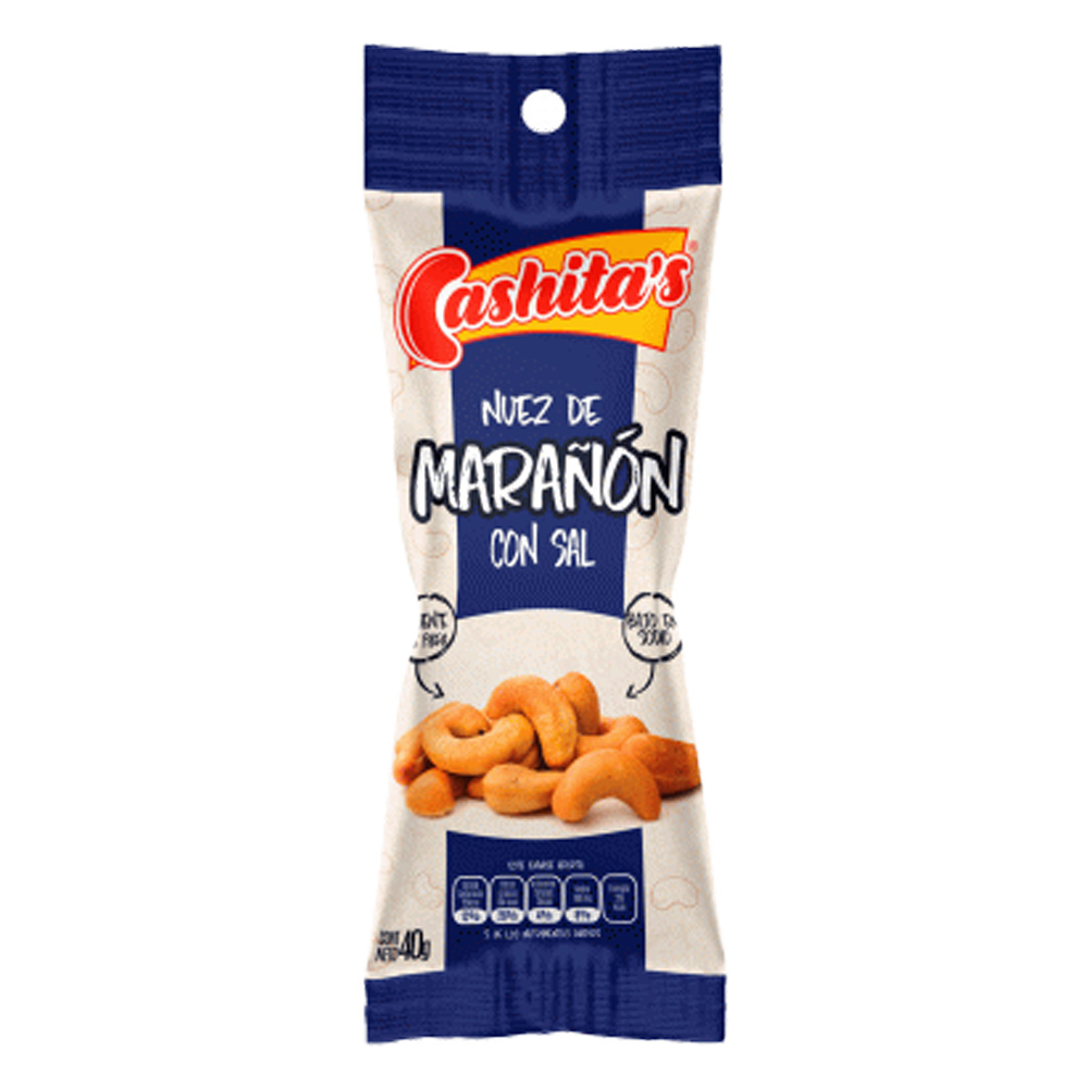 Semillas CASHITA'S nuez de marañón con sal - bolsa 40g