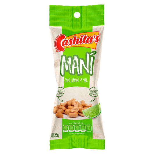 Semillas CASHITA'S maní con limón y sal - bolsa 55g