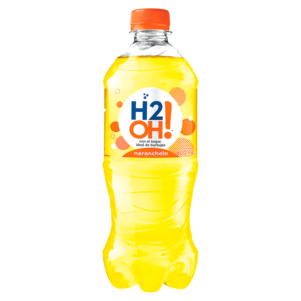Gaseosa H2OH naranchelo - botella 600mL