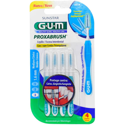 Escoba interdental GUM mediano cónico 1.6mm - 4u