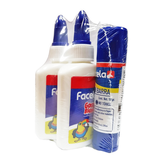 Kit BIC de pegamento líquido y en barra - 3u