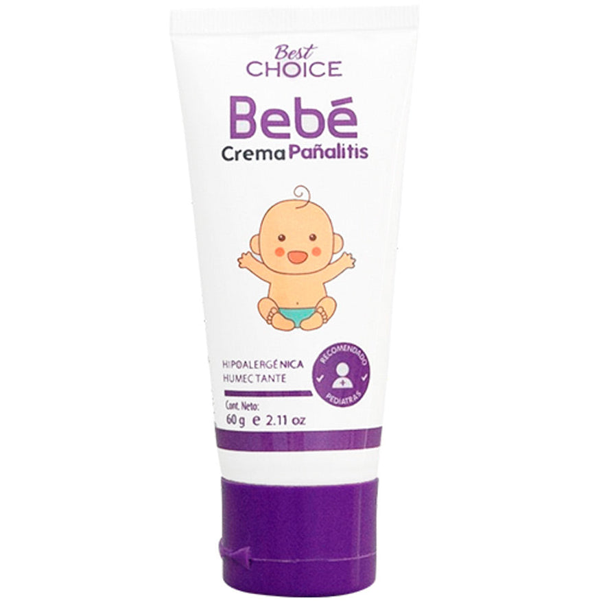 Crema pañalitis BEST CHOICE bebé - tubo 60g