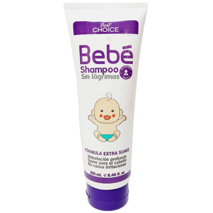 Shampoo BEST CHOICE bebé sin lágrimas - tubo 250mL