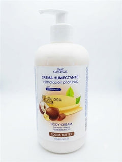 Crema corporal BEST CHOICE cocoa butter - bote 500mL