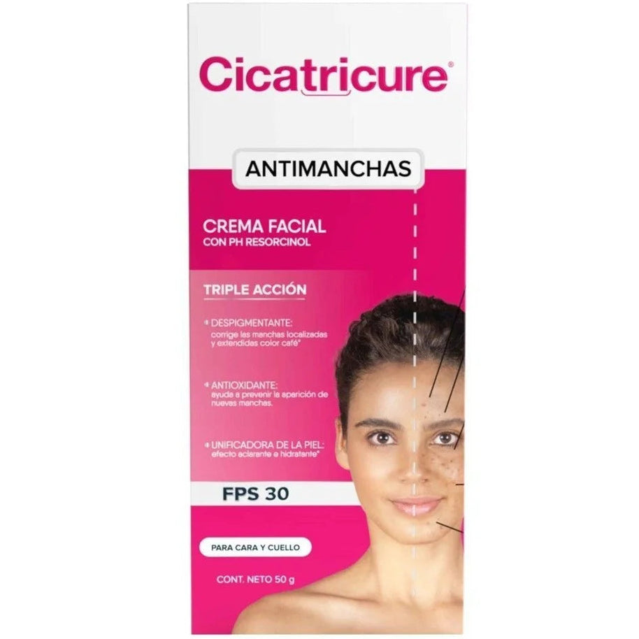 Crema facial CICATRICURE anti manchas SPF30 - 50g