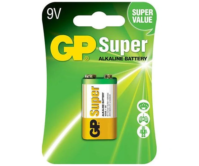 Batería GP super alcalina 9V - 1u