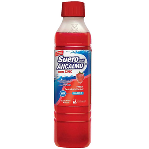 Suero oral ANCALMO fresa - botella 475 mL